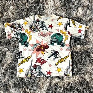 MARVEL Shirt girls size XL HULK, Iron Man spider-Man Thor Catwoman black panther